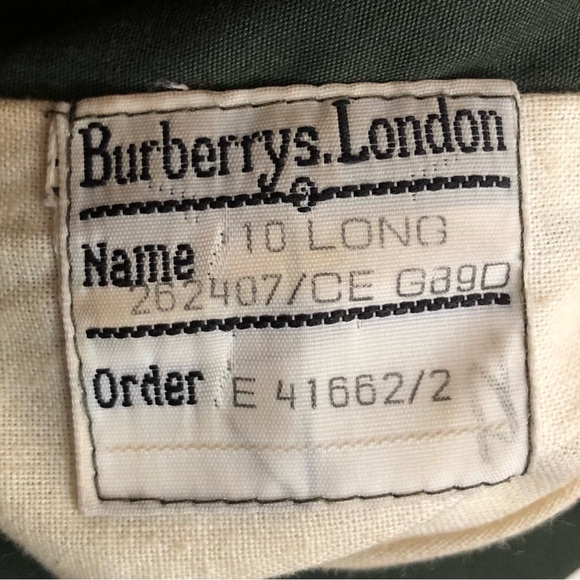 BURBERRYS Vintage 80s Trench Coat Mac Women's UK 10 Long Green Nova Check Belt - Picture 9 of 16